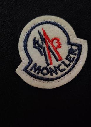 Якісний чоловічий чорний світер moncler монклер