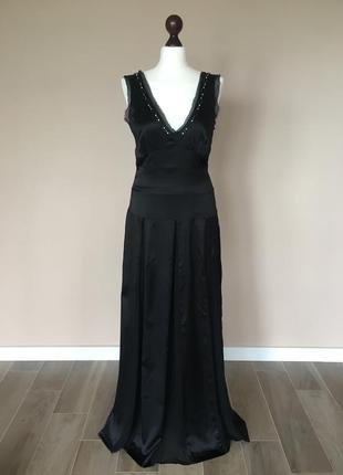 Шелковое платье в пол бренд in wear в стиле коко шанель