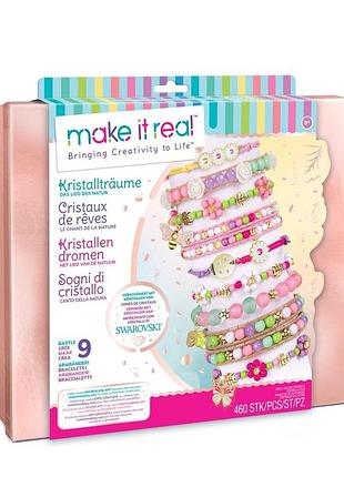 Make it real: набір для створення шарм-браслетів 'казкова природа' з кристалами swarovski