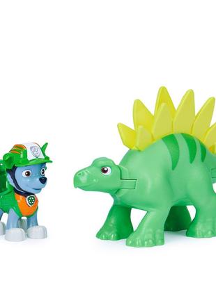 Колекційна фігурка цуценяти роккі з динозавром (серія діно-місія)