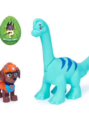 Колекційна фігурка цуценяти зуми з динозавром (серія діно-місія)