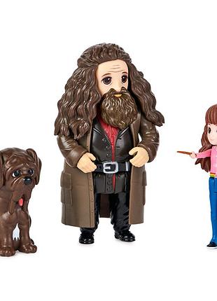 Wizarding world:  ігровий набір 'світ чарівників' (герміона, гегрід, ікло)