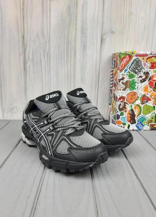 Asics gel-kahana 8 black grey2 фото