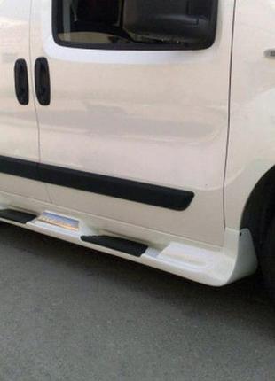 Боковые пороги sorento тип (под покраску) для fiat fiorino/qubo 2008-2024 гг