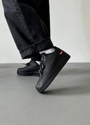 Кроссовки nike air force black supreme 4