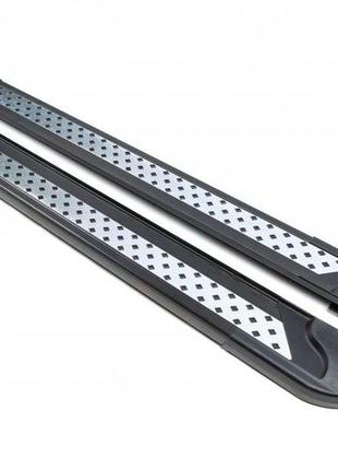 Бокові пороги new vision (2 шт., алюміній) коротка база для volkswagen t5 caravelle 2004-2010 рр