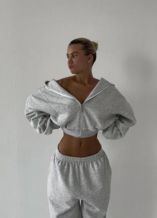 Женский теплый, мягкий костюм с начесом