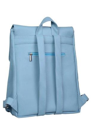 Рюкзак голубой для ноутбука а4 кожа эко 7224000102 фото