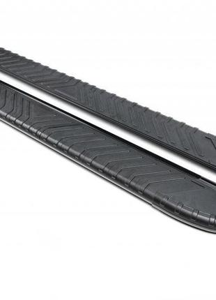 Бокові пороги bosphore black (2 шт., алюміній) для hyundai tucson nx4 2021-2024 рр