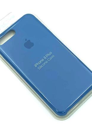 Силіконовий чохол з мікрофіброю всередині iphone 7 plus / 8 plus silicon case #24 azure