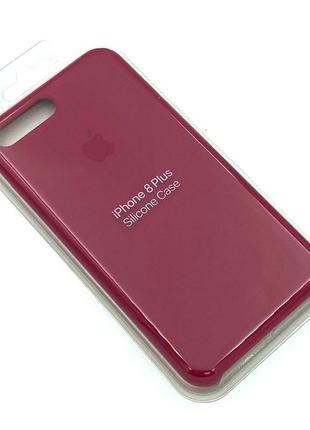 Сіліконовий чохол з мікрофіброю всередині iphone 7 plus / 8 plus silicon case clear red / 8 plus silicon case