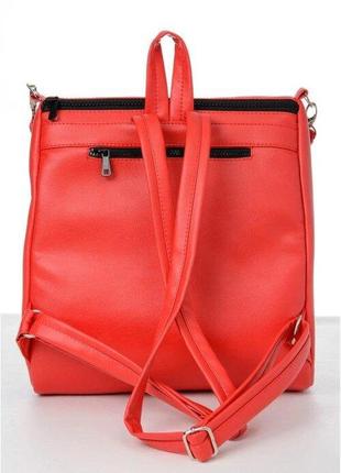 Рюкзак красный а4 для ноутбука 13 14 кожаный эко 7283010172 фото