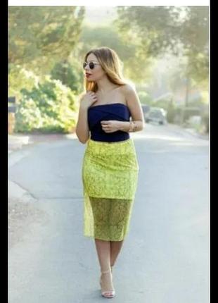 Новая кружевная юбка миди zara юбка "кружевная карандаш кружево слип4 фото