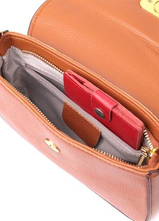 Женская сумка сумочка рыжая вечерняя на плечо кожа натуральная 7223906 фото