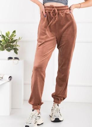Жіночі спортивні штани брюки джогери велюр велюрові осінні осінь демі демісезон