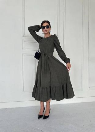 Вельветова сукня 10