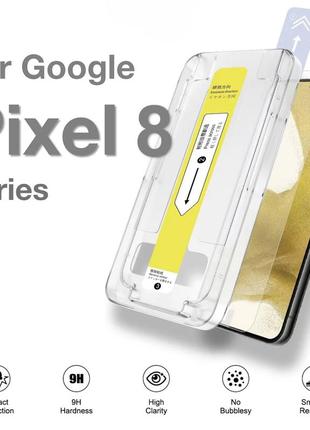 Защитное стекло 2.5d для google pixel 8 (с лотком для точной установки)