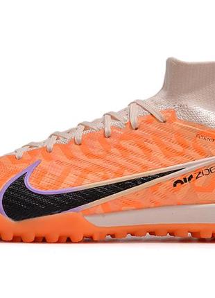 Футбольные сороконожки nike mercurial air zoom superfly ix tf стоноги найк аир зум меркуриал с носком