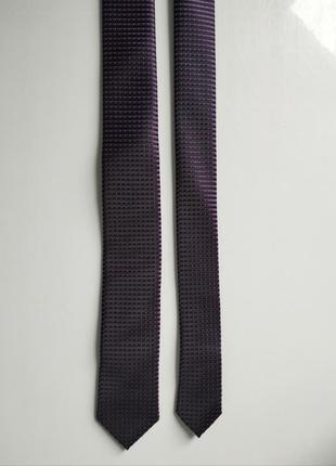 Краватка фіолетова вузька tie rack вузька