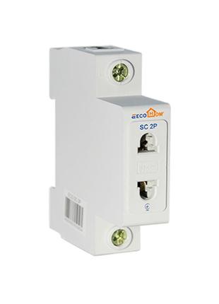 Розетка на din-рейку eco sc 2p (eco080010001)
