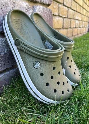 Crocs crocband clog army чоловічі коркси сабо усі розміри у наявності
