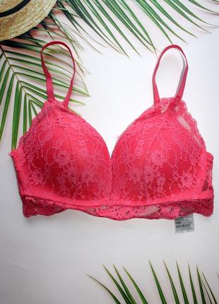 Бюстгальтер бра с кружевом h&amp;m 75d пуш ап