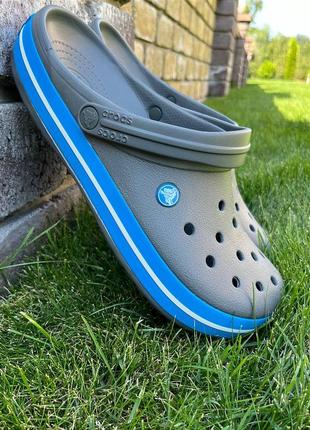 Crocs crocband clog ocean blue чоловічі крокси сабо усі розміри у наявності