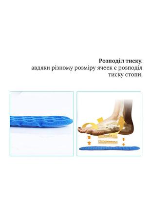 Стельки для спорта с упором на прыжки air max, амортизационные, синий цвет s-20