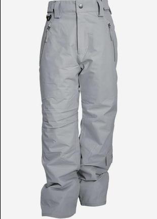 Теплі штани на синтепоні/силіконі гірськолижні спорт зимові штани унісекс