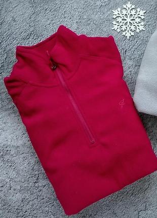 Светр реглан флісовий темно-червоний primark