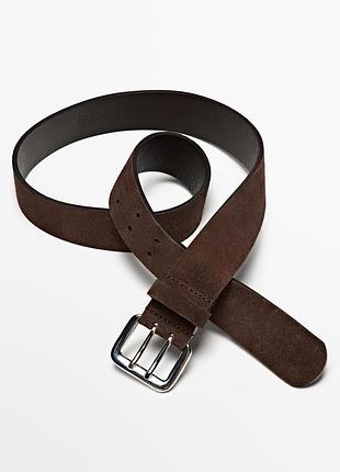 Замшевый ремень massimo dutti 6199/692