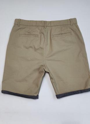 Denim co бежевые стрейчевые шорты чинос
