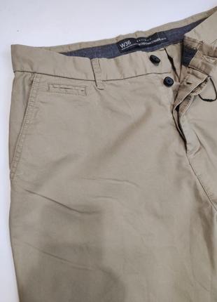 Denim co бежевые стрейчевые шорты чинос