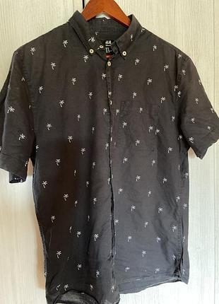 Рубашка летняя мужская h&amp;m
