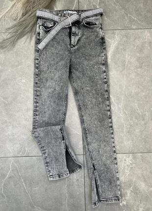 Серые джинсы zara джинсы zara