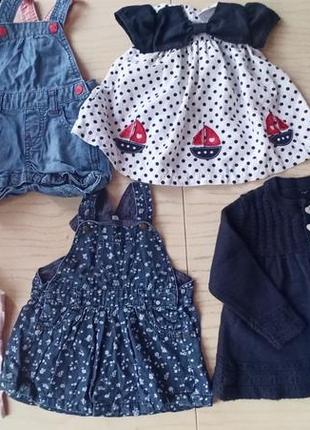 Лот плаття, сарафани для дівчинки 2-4 місяців