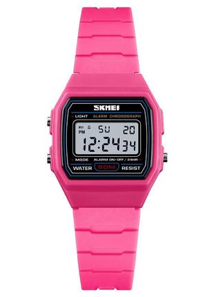 Дитячий спортивний наручний годинник skmei 1460 (рожеві)