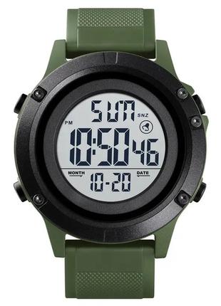 Чоловічий спортивний годинник skmei 1508 (зелений із білим)
