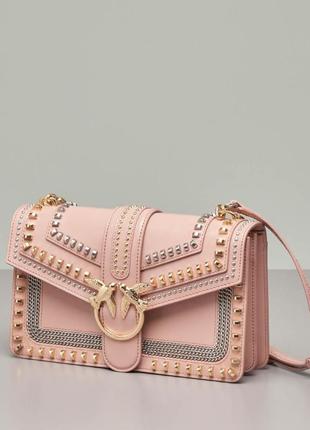 Жіноча сумка в стилі pinko mix studs