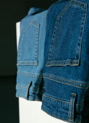 Женские широкие классические джинсы (синий) 42/4410 фото