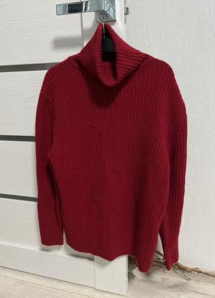 Новый красный свитер zara