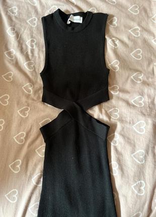 Платье bershka черное