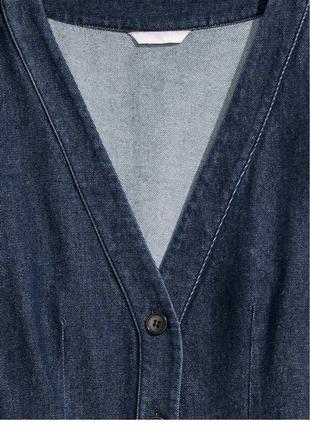 Стильное джинсовое платье рубашка на пуговицах от h&amp;m