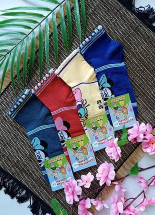 Набор 4 пары: детские мультяшные носки десней