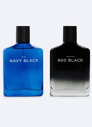 Мужской набор парфюма navy black 100 ml и 800 black 100 ml от zara