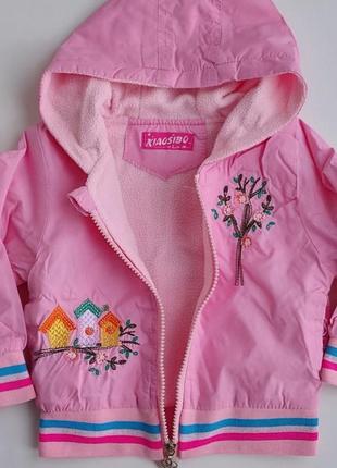 Дівчача вітровочка на флісі