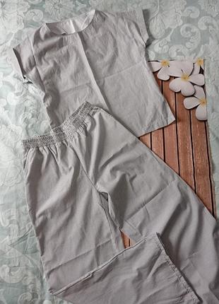 Женский костюм, штаны палаццо