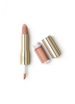 Помада и блеск для губ kiko holiday premiere 01 enchanting nude