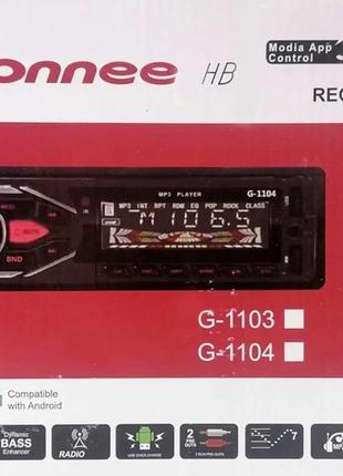 Автомагнитола jsd g-1103 iso - rgb bluetooth, 2xusb, mp3 player, fm, microsd, aux 8