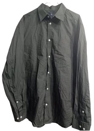 Хлопковая рубашка h&m